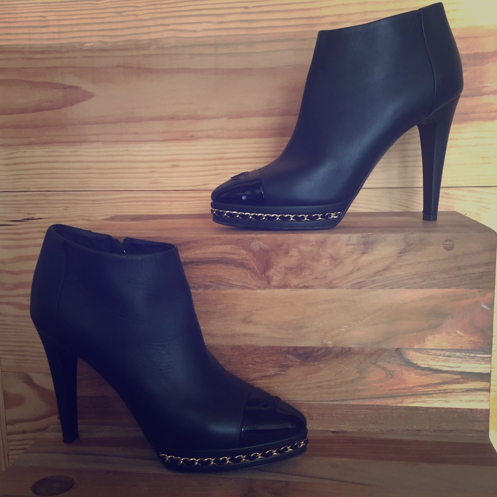 Chanel Black Bootie
